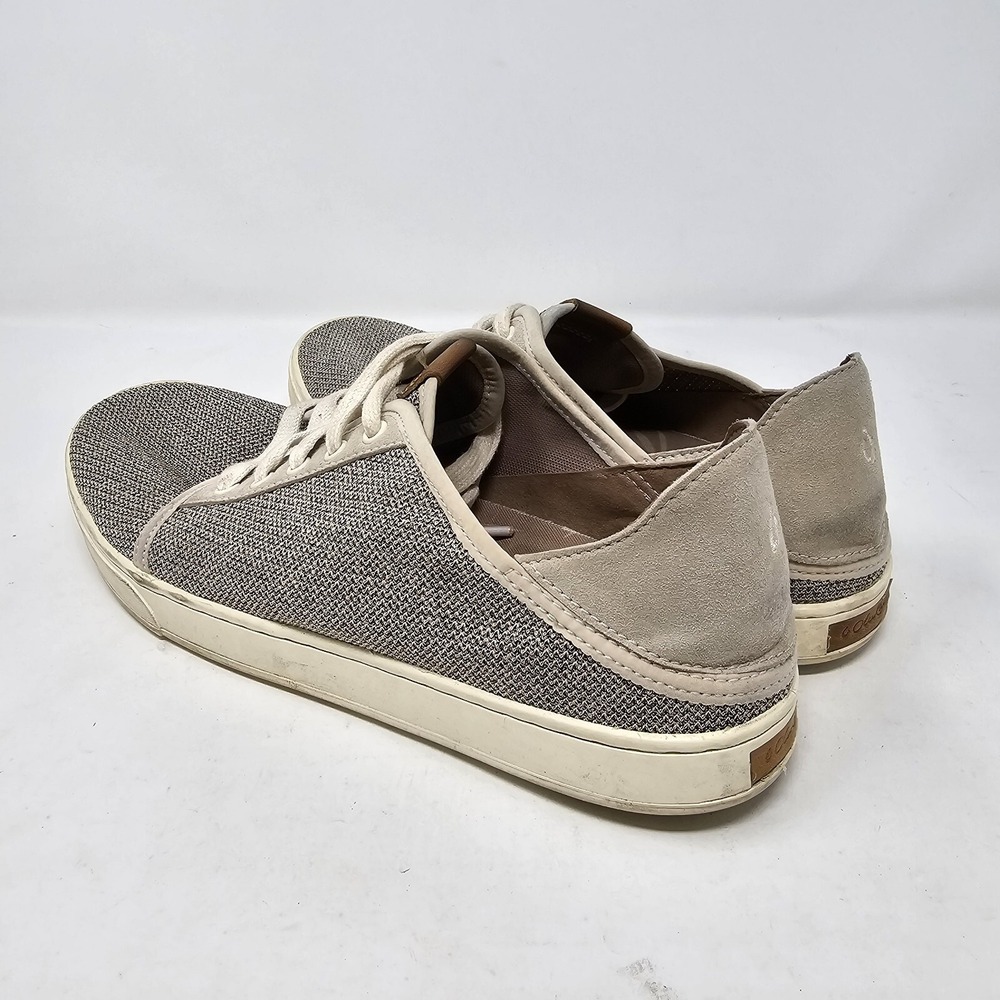 OLUKAI Pehuea Li Shoes Womens 11 Gray Tapa Mesh Oxfords Sneaker - Picture 8 of 13